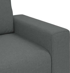 vidaXL Διθέσιος Καναπές Σκούρο Γκρι 160x77x82 εκ. Ύφασμα