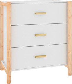 vidaXL Ντουλάπι Λευκό 62 x 38 x 70 εκ. από Επεξεργασμένο Ξύλο