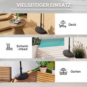 Βάση ομπρέλας από σκυρόδεμα, βάση ομπρέλας μισής στρογγυλής, βάση ομπρέλας, βάρος ομπρέλας για ομπρέλα 32/38/48mm