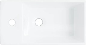 vidaXL Νιπτήρας Λευκός 48 x 25 x 15 εκ. Κεραμικός