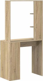 vidaXL Γραφείο Δρύς Sonoma Επεξεργασμένο Ξύλο 78,5 x 37 x 154,5 εκ
