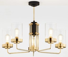 Κρεμαστό Πολύφωτο Ramirez Φ70cm 5xE27 Χρυσό