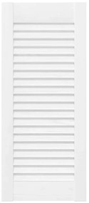 vidaXL Πόρτα ντουλαπιού Louvred Design Λευκό 61,5x29,5 cm
