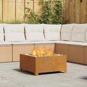 vidaXL Φωτιά Καφέ 60 x 60 x 30 cm Ατσάλι σκληρυθέν στον αέρα