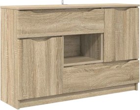 vidaXL Πλαϊνό γραφείο Δρύς Sonoma 100 x 30 x 65,6 Επεξεργασμένο ξύλο