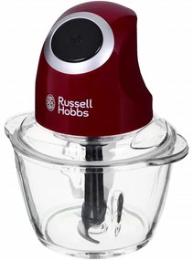 Πολυκόπτης Multi Russell Hobbs Desire 24660-56, 200W, 500ml, Γυάλινο μπολ, Κόκκινο χρώμα