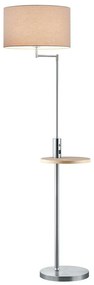 Φωτιστικό Δαπέδου Claas 40x160cm Nickel Mat-Grey 400400107 Trio Lighting Metal, Fabric