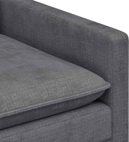 vidaXL Καναπές Σκούρο Γκρι 76 x 81 x 87,5 εκ Πολυεστέρας