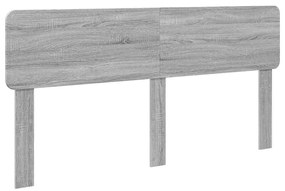 vidaXL Κεφαλάρι Γκρίζο Σονομα 180 cm Επεξεργασμένο ξύλο