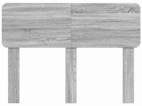 vidaXL Κεφαλάρι Γκρίζο Σονομα 135 cm Επεξεργασμένο ξύλο