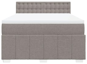 ΚΡΕΒΑΤΙ BOXSPRING ΜΕ ΣΤΡΩΜΑ TAUPE 160X200 ΕΚ. ΥΦΑΣΜΑΤΙΝΟ 3287137