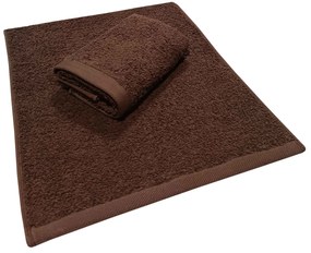 Πετσέτα Βαμβακερή Χειρός 30x50εκ. Brown Komvos Home 7001419-23