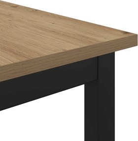 vidaXL Τραπεζαρίες 110 x 55 x 75 cm ΜΕΤΑΛΛΟ Ορθογώνιος