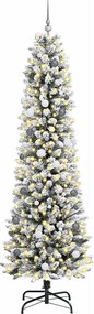 vidaXL Τεχνητό Χριστουγεννιάτικο Δέντρο με 300 LED Λευκό 240 cm