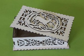 Intra απο ξύλο plywood 3mm-4mm πάχος - Shkatulka S Olenem – Chertezh Δίασταση 30x30 cm Intraeaxys-eo29zl78