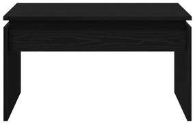 vidaXL Μαύρο Δρυς Τραπέζι Σαλονιού 68x38x50 εκ. Φτιαγμένο από Ξύλο