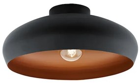 Eglo Mogano Μοντέρνα Μεταλλική Πλαφονιέρα Οροφής με Ντουί E27 σε Μαύρο χρώμα 40cm 94547