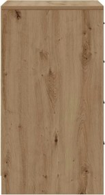 vidaXL Πλαϊνό γραφείο artisan δρυς 40 x 41 x 75 εκ Επεξεργασμένο ξύλο