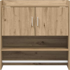 vidaXL Ράφι Τοίχου Επιτοίχιο Artisan Δρυς 80 x 36 x 80 εκ