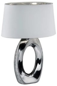 Επιτραπέζιο Φωτιστικό Taba χρυσό ή ασημί Φ38 Trio Lighting-R50521089-Λευκό-Ασημί R50521089