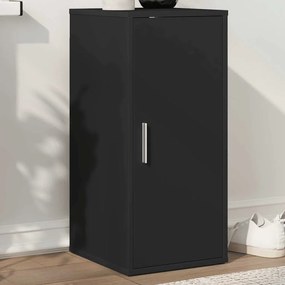 vidaXL Παπουτσοθήκη Μαύρη 32 x 35 x 70 εκ. από Επεξ. Ξύλο