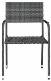 Σετ Τραπεζαρίας Κήπου 9 Τεμαχίων Γκρι 3099588