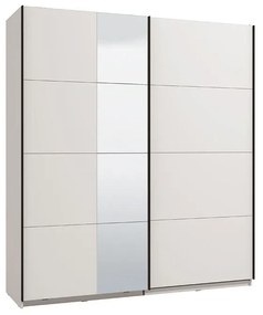 Wardrobe with Mirror Gard 200 OG h217 White 195x61x218 cm