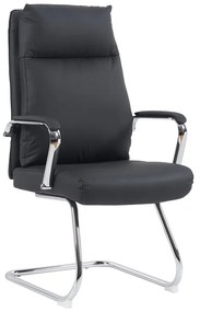 Intrahome Καρέκλα επισκέπτη Siquel I Intrahome pu σε μαύρη απόχρωση 58x62x105εκ | SKU: INTRAPA-101111128