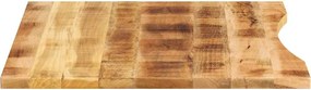 vidaXL Επιφάνεια Γραφείου Καμπύλη 110x80x2,5 εκ Μασίφ Ακατ. Μάνγκο