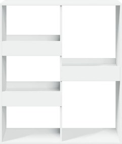 vidaXL Βιβλιοθήκη/Διαχωριστικό Χώρου Λευκό 100x33x115 εκ. Επεξ. Ξύλο