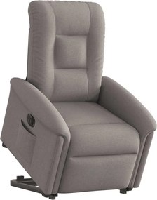 vidaXL Πολυθρόνα Ηλεκτρική Ανακλ.Taupe Υφασμάτινη