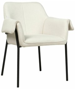 Καρέκλα Berwyn 388, Κρεμ, 82x62x63cm, 9 kg, Ταπισερί, Μεταλλικά, Μπράτσα | Epipla1.gr