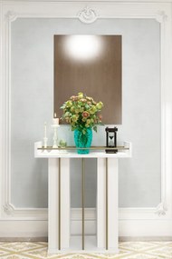 Stewehome Κονσόλα με ράφι μοντέρνου στιλ 75x85x85 cm