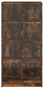 vidaXL Ντουλάπα με Πόρτες Καπν. Δρυς 68x37x142 εκ. Επεξεργασμένο Ξύλο