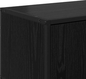 vidaXL Ντουλάπι TV 80 x 34,5 x 40 εκ Μαύρη Δρυς Επεξεργασμένο Ξύλο