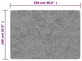 vidaXL Χαλί Πλενόμενο Αντιολισθητικό Μπεζ 160 x 230 εκ.