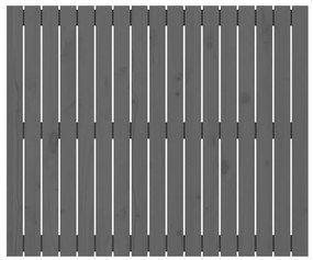 vidaXL Κεφαλάρι Τοίχου Γκρι 108x3x90 εκ. από Μασίφ Ξύλο Πεύκου