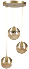 Φωτιστικό Οροφής Kure 941RTN1215 Φ30x70cm 3xE27 40W Gold Opviq