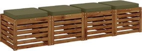 vidaXL Μαξιλάρια καθιστικού 4 κομματιών VUGHT 4 pcs 100% Πολυεστέρας
