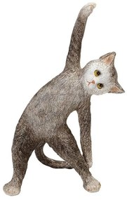 Διακοσμητική Φιγούρα Γάτα BOD117 14,2x7,8x22,5cm Grey Espiel Πολυρεσίνη