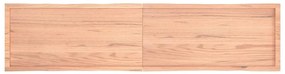 vidaXL Επιφ Τραπεζιού Αν Καφέ 220x50x(2-6)εκ.Ακατέργ. Μασίφ Ξύλο Δρυός