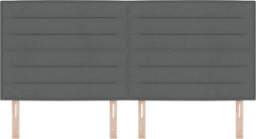 vidaXL Κεφαλάρι Σκούρο Γκρι 200 cm ύφασμα