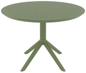 SKY OLIVE GREEN Φ105X74εκ. ΤΡΑΠΕΖΙ ΠΟΛ/ΝΙΟΥ