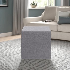 ΣΚΑΜΠΩ LINDA MEGAPAP ΥΦΑΣΜΑΤΙΝΟ ΧΡΩΜΑ ΓΚΡΙ 40X40X40ΕΚ.
