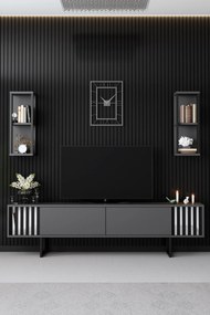 Σύνθεση Τηλεόρασης Ανθρακί / Μαύρο CODES 180x30x18