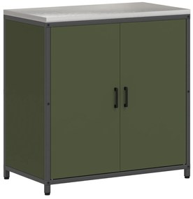 vidaXL Σετ Αποθήκευσης Κουζίνας 2 pcs Ελιά Πράσινη 150 x 50 x 92 εκ.