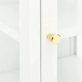 vidaXL Μπουφές 38 x 35 x 70 εκ. Μέταλλο και Γυαλί