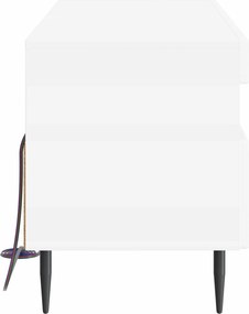 vidaXL Ντουλάπα LED Τηλεόρασης Λευκό Επεξεργασμένο Ξύλο