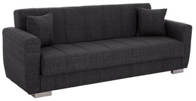 Καναπές - Κρεβάτι Polya 3θέσιος Γκρί 215x80x77Υ εκ. 215x80x77 εκ.