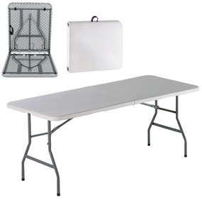 Τραπέζι Συνεδρίου Πτυσσόμενο Blow ΕΟ179 Λευκό (Βαλίτσα) 180x74cm